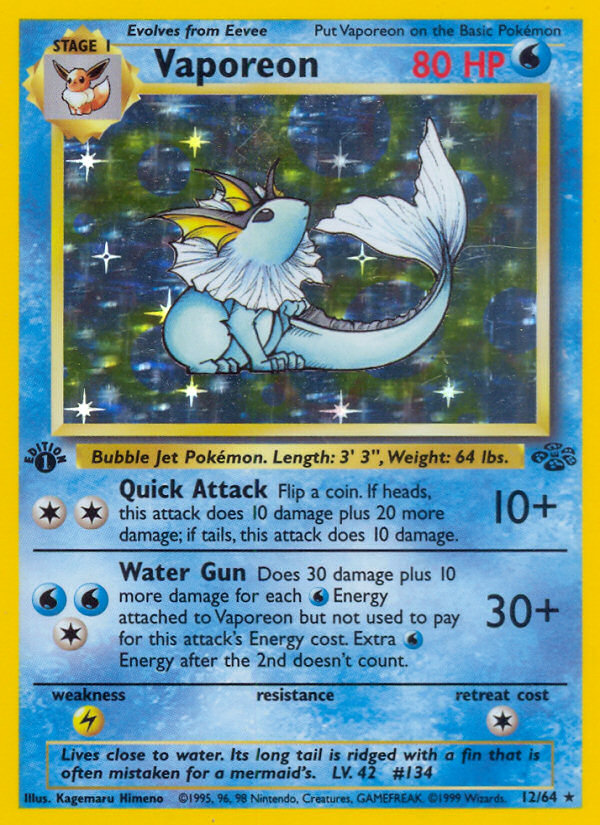 Jungle Vaporeon holo
