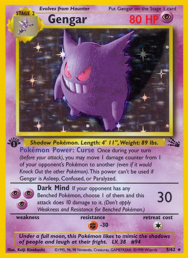 Fossil Gengar holo